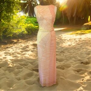 Vintage Cache Beaded Skirt & Top Set, size S